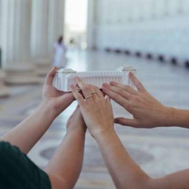 Esperienza tattile al Vittoriano