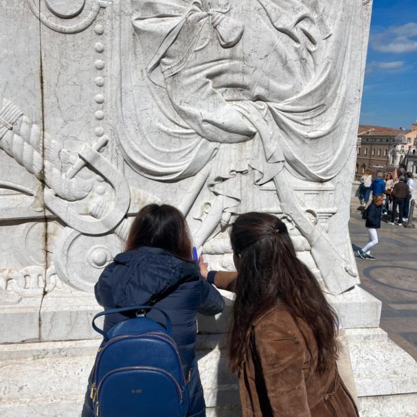 Esperienza tattile al Vittoriano