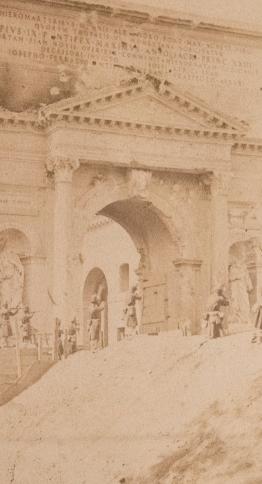 Fotografia della breccia di Porta Pia del 20 settembre 1870 di Ludovico Tuminello