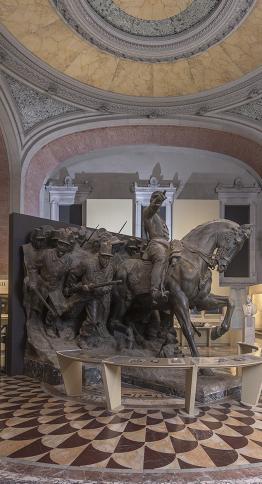 Sketch of the memorial to General Enrico Cialdini and the fallen of the battle of 18 September 1860 in Castelfidardo by Vito Pardo