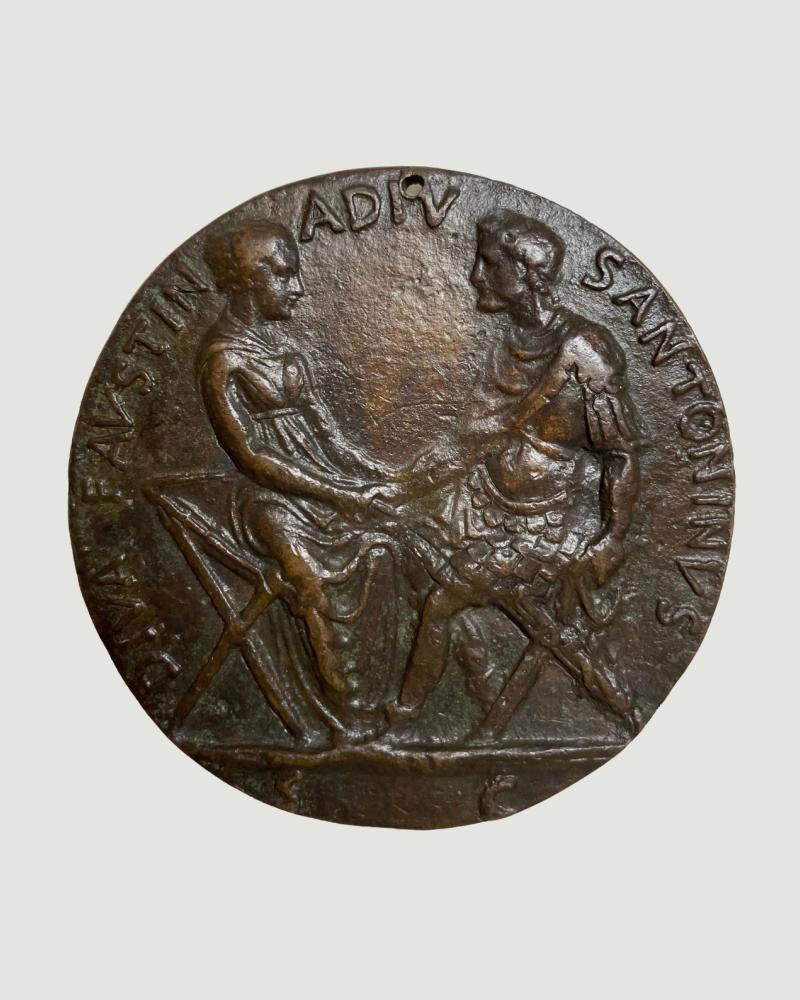 The Medal with Faustina the Elder / Antoninus Pius and Faustina shaking hands
