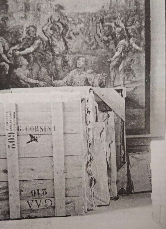Le casse con le opere della Galleria Corsini nei depositi del Vaticano