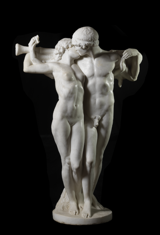 Angelo Zanelli
Idillio pastorale
1915, marmo di Carrara
Brescia, collezione privata 

