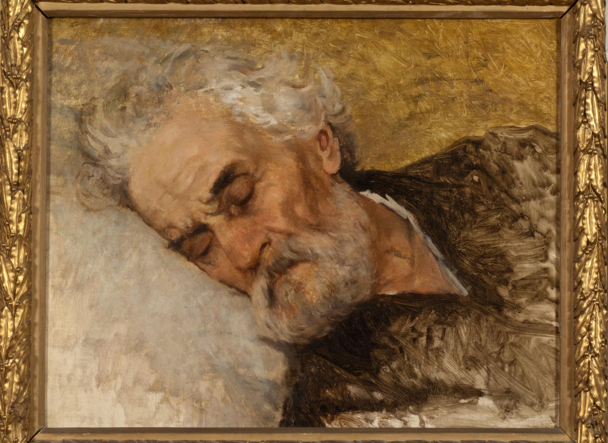 Silvestro Lega    
Studio di testa per “Gli ultimi momenti di Giuseppe Mazzini” 
1873 ca        
olio su tavola    
Modigliana, Pinacoteca Comunale “Silvestro Lega”
Pinacoteca Comunale 