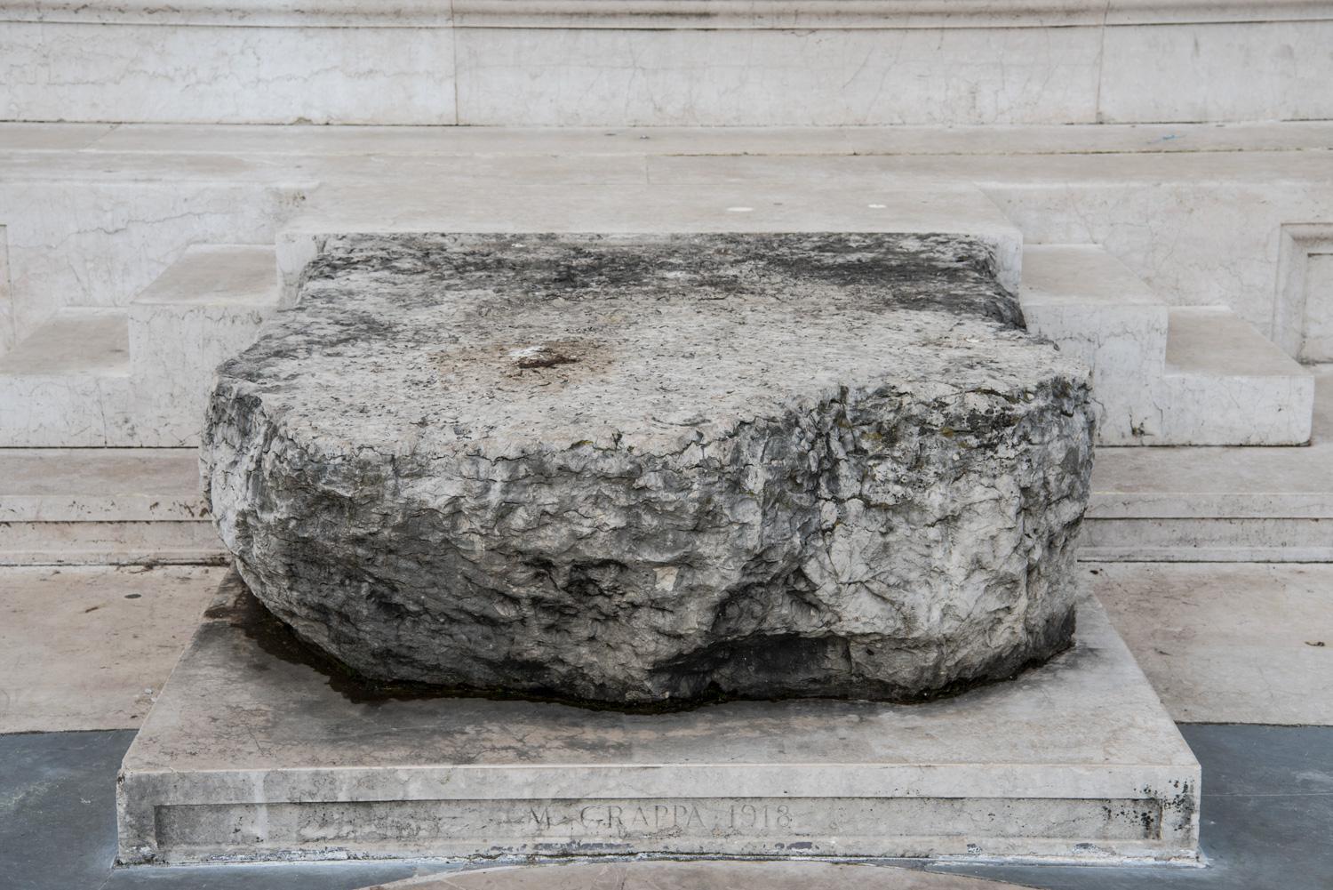 The block of stone from Monte Grappa