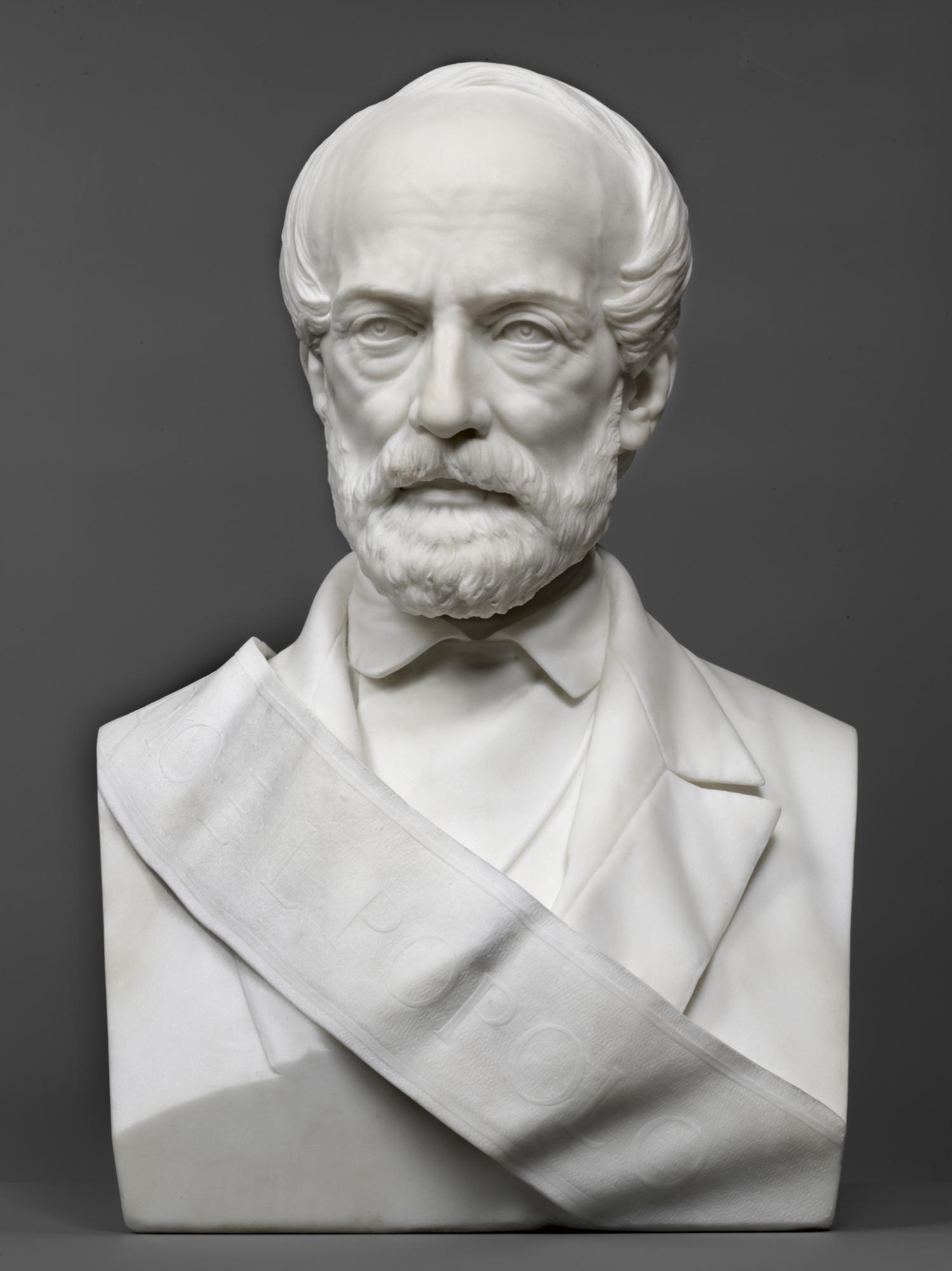 Giovanni Spertini    
Portrait of Giuseppe Mazzini    
1878        
marble    
Rome, VIVE - Vittoriano e Palazzo Venezia
Photography Mauro Magliani
