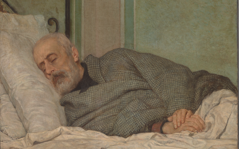 Silvestro Lega 
The Dying Mazzini
1873 
Oil on canvas
Providence, Museum of Art, Rhode Island School of Design, Helen M. Danforth Acquisition Fund 59.071
Courtesy of the RISD Museum, Providence, RI
