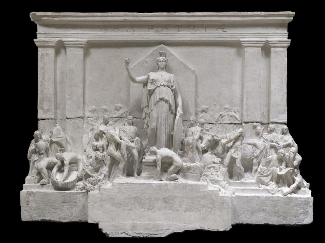 Ettore Ximenes
Bozzetto per la decorazione dell’Altare della Patria, “Categoria B”, 
1908-1909, gesso
Roma, VIVE − Vittoriano e Palazzo Venezia
