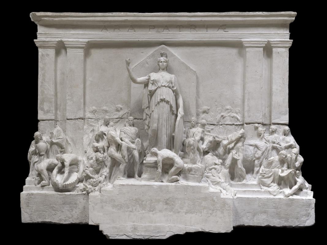Ettore Ximenes
Bozzetto per la decorazione dell’Altare della Patria, “Categoria B”, 
1908-1909, gesso
Roma, VIVE − Vittoriano e Palazzo Venezia
