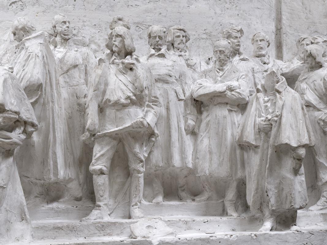 Ettore Ximenes
Bozzetto per la decorazione dell’Altare della Patria, “Categoria B”, 
1908-1909, gesso
Roma, VIVE − Vittoriano e Palazzo Venezia
