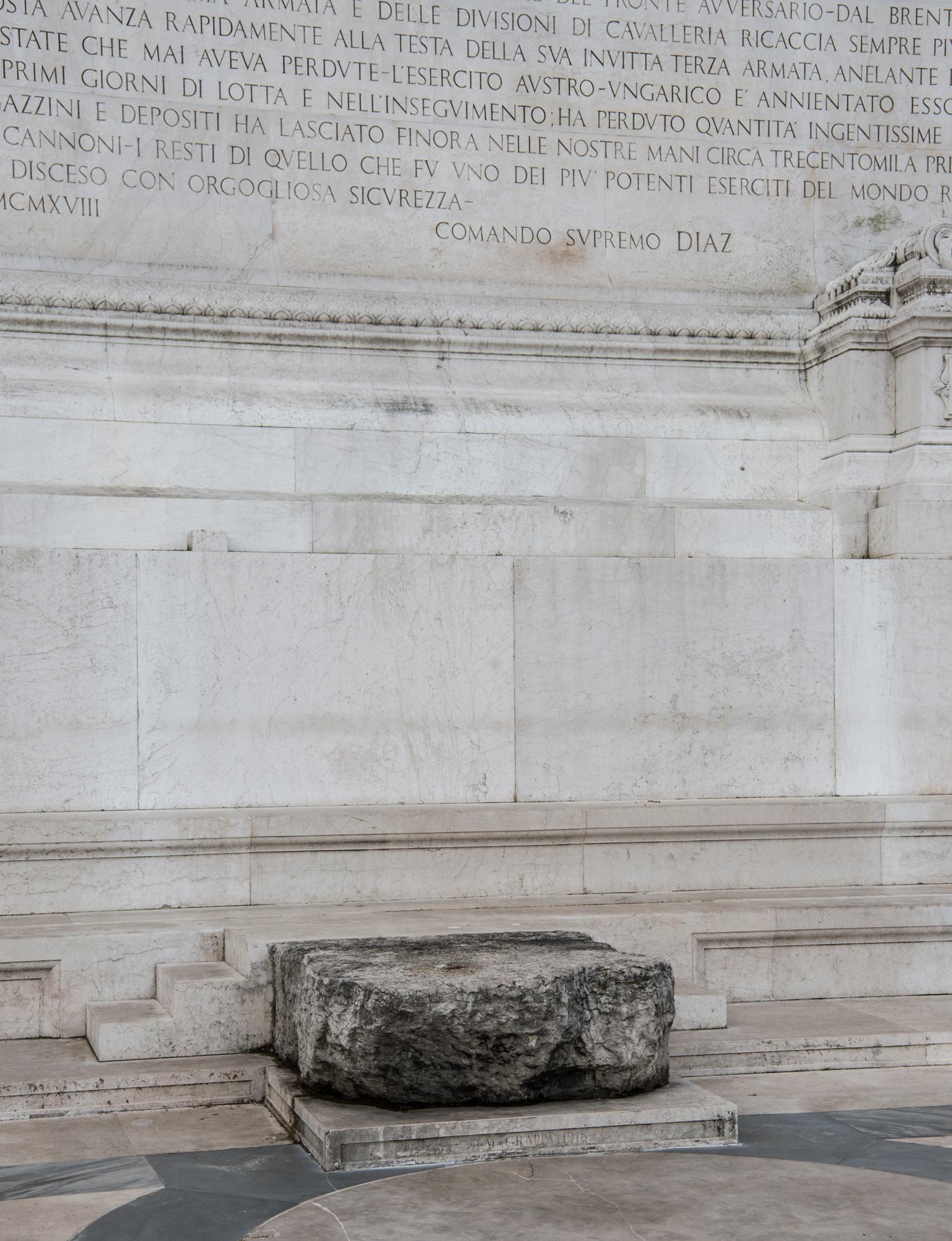 The block of stone from Monte Grappa