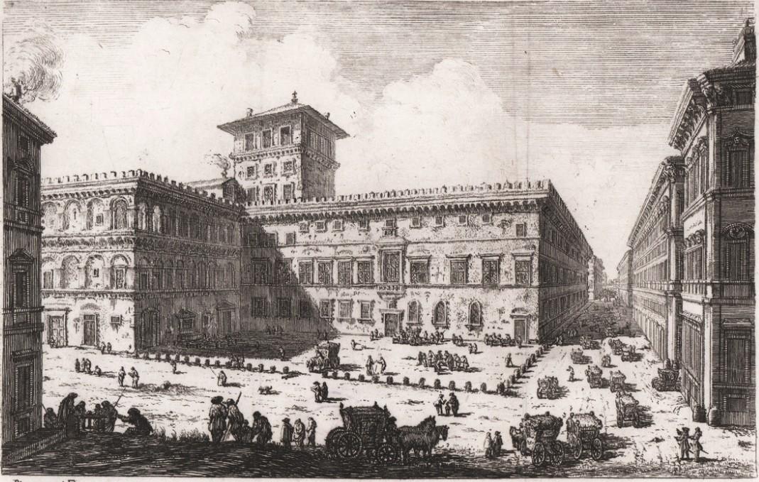G. B. Piranesi,&nbsp;Palazzo degl’Ambasciatori di Venezia in Roma, 1745 ca.