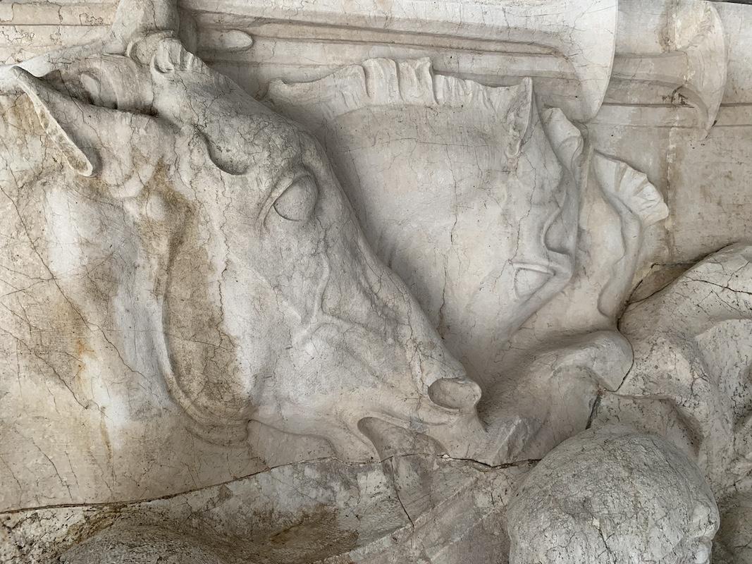 Angelo Zanelli, Le teste dei cavalli, particolare del Lavoro nel fregio di sinistra, dopo i restauri. © MiC, VIVE - Vittoriano e Palazzo Venezia

© Mauro Magliani
