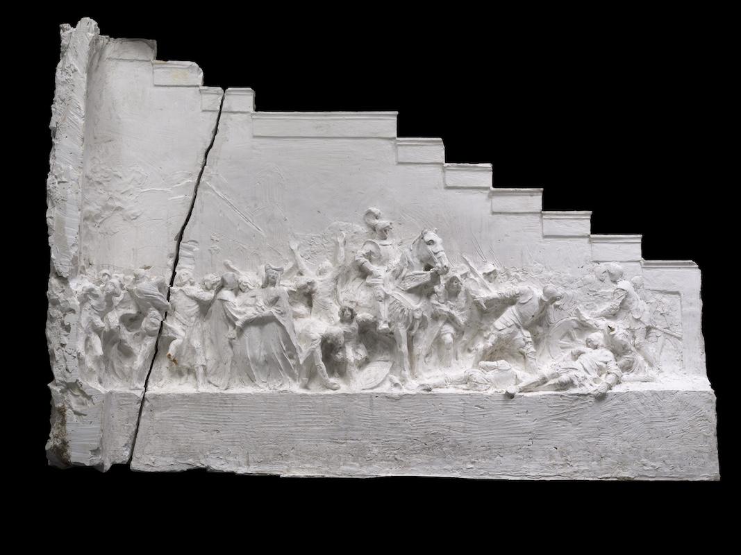 Ettore Ximenes
Bozzetto per la decorazione dell’Altare della Patria “Categoria C, n. 9”, 
1908, gesso
Roma, VIVE − Vittoriano e Palazzo Venezia
