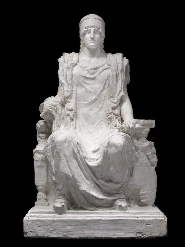 Angelo Zanelli
Modello per Dea Roma seduta, 
1916, gesso
Roma, VIVE − Vittoriano e Palazzo Venezia 
