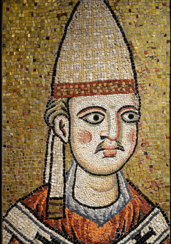 Portrait of Innocent III, early 13th century, mosaic, photo credit: © Rome-Superintendency Capitolina, Museum of Rome, Iconographic Archive, ph. Alfredo Valeriani

 
