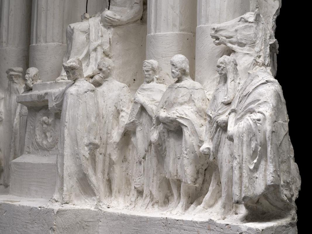 Gipsoteca del Vittoriano, Bozzetto per la decorazione dell'Altare della Patria, Ettore Ximenes. © MiC, VIVE - Vittoriano e Palazzo Venezia.

Foto di Mauro Magliani
