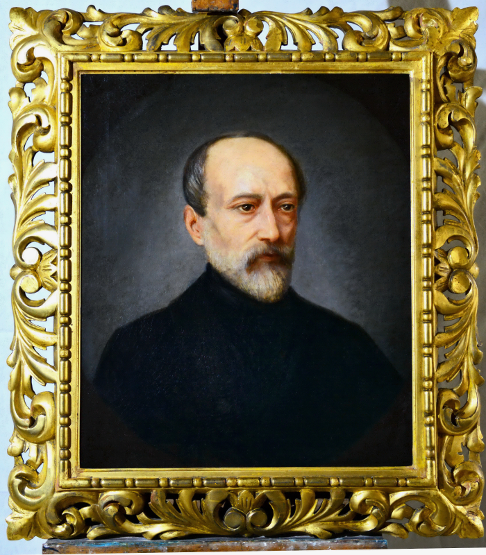 Serafino da Tivoli    
Ritratto di Giuseppe Mazzini     
anni sessanta del XIX secolo    
Olio su tela – Cornice legno sfoglia oro
Pisa, Domus Mazziniana   
Domus Mazziniana, Pisa
