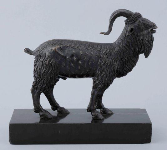 Billy Goat with a Laurel Wreath, bronze sculpture attributed to Andrea Briosco (il Riccio), circa 1510, part of the Barsanti Collection, now kept at the Museum of Palazzo Venezia
