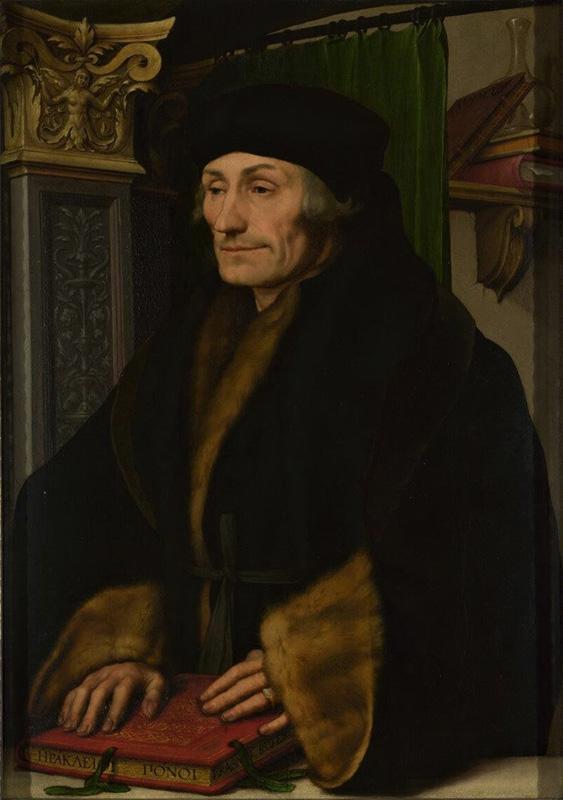 Portrait of Erasmus of Rotterdam by Hans Holbein the Younger, National Gallery of London