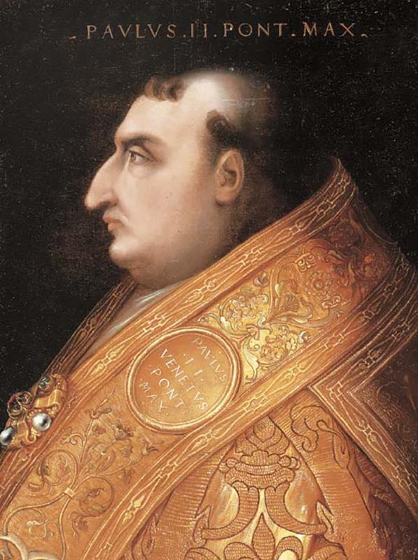 Ritratto di papa Paolo II Barbo in un dipinto di Cristofano di Papi dell'Altissimo, conservato presso collezione privata