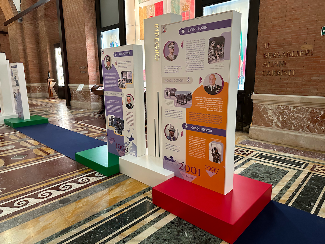 The traveling exhibition "Virtus et Humanitas" promoted by the Military Order of Italy opens at the Vittoriano