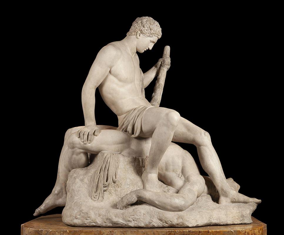 Theseus and the Minotaur by Antonio Canova, sculpted between 1781 and 1783, now at the Victoria & Albert Museum, London
