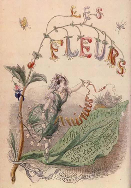 The Flowers Personified by J.J. Grandville, with the introduction by Alph. Karr, published in 1867, donated by Attilio Rossi
