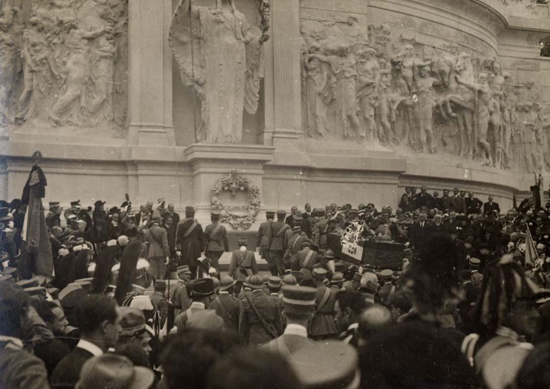 The Unknown Soldier was entombed on 29 October 1921
