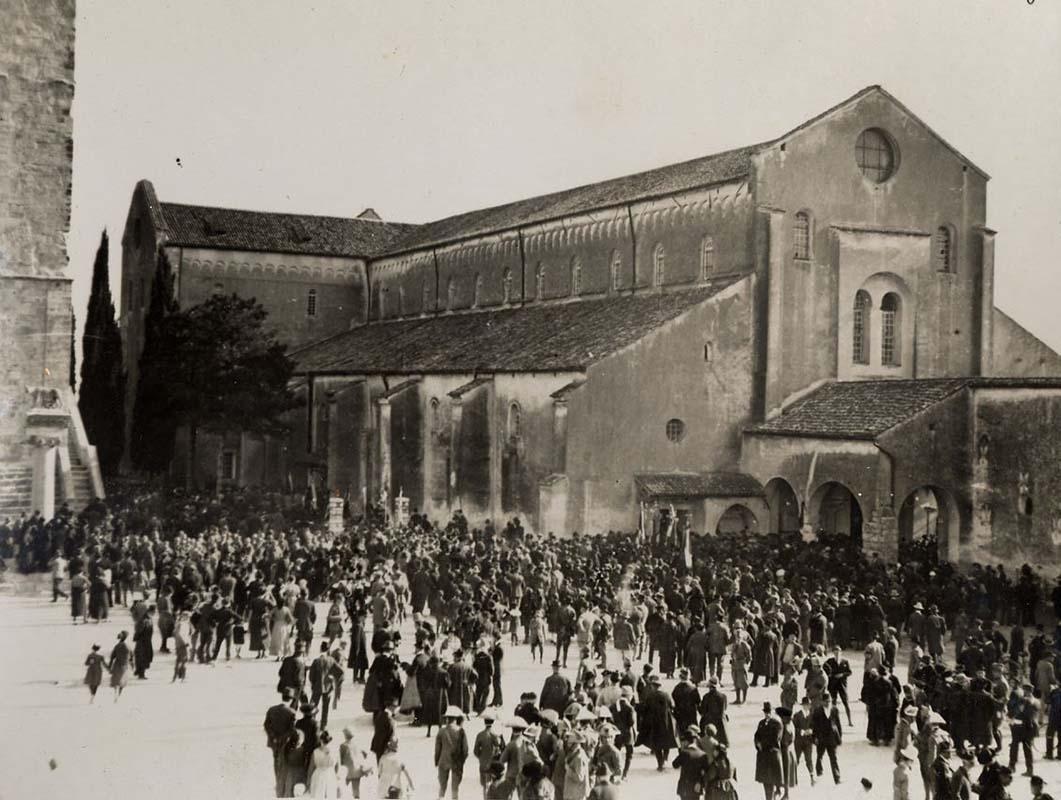 La Basilica di Aquileia nel giorno della cerimonia alle undici salme dei caduti ignoti
