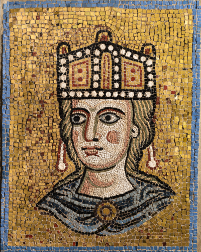 Ecclesia Romana, 12th century, mosaic, Barracco Museum, photo credit: © Rome-Capitoline Superintendence for Cultural Heritage, ph. Gaia Schiavinotto
