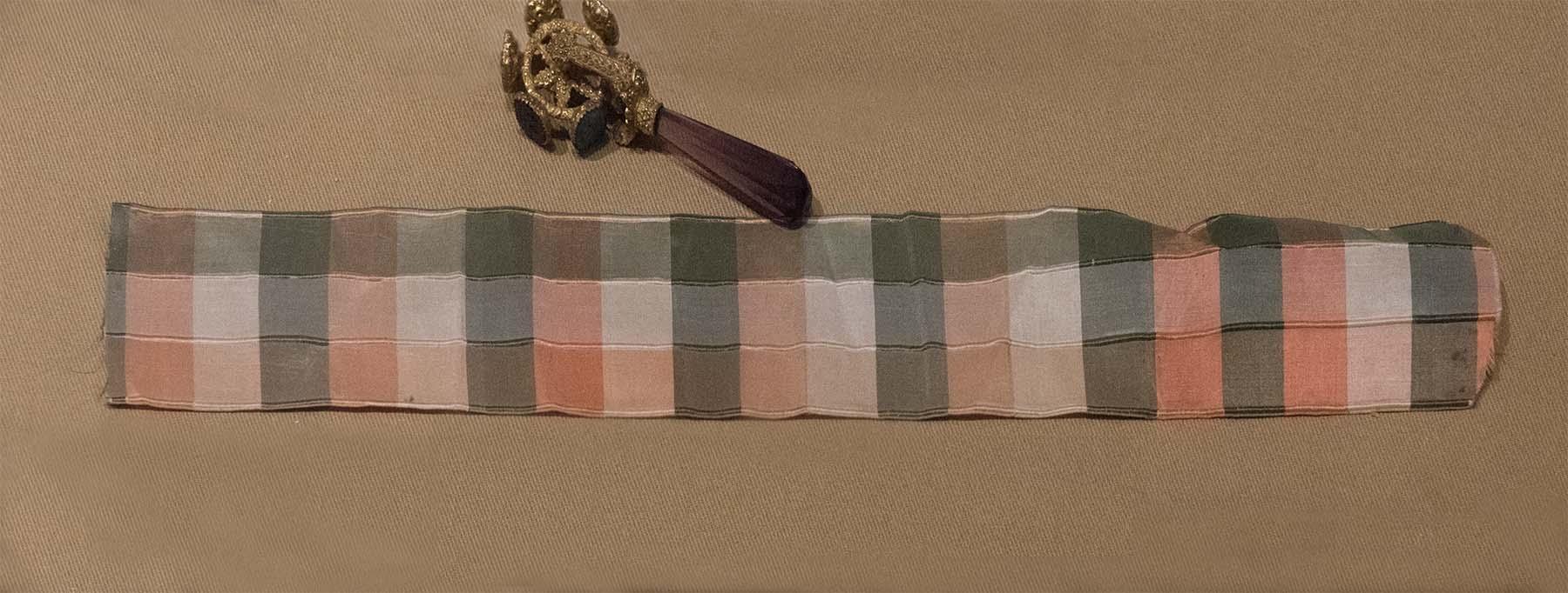 Tricolour sash by Giuditta Bellerio Sidoli
