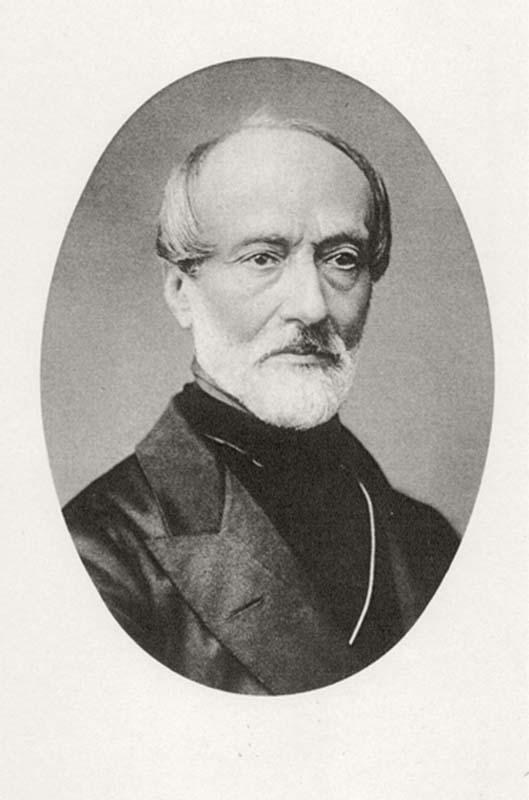 Ritratto di Giuseppe Mazzini in una fotografia del 1860
