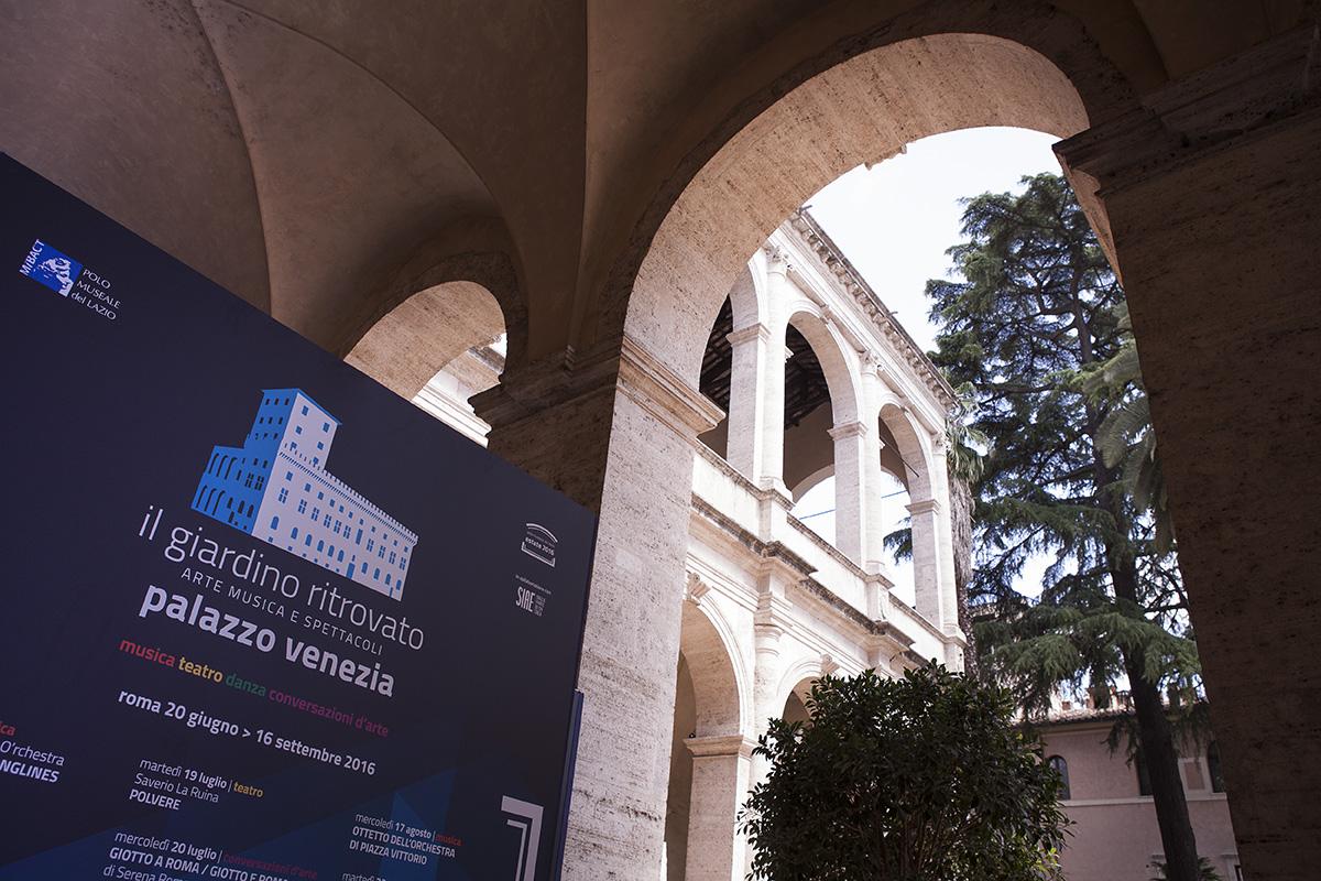 First edition of The Rediscovered Garden. Art, Music and Theatre at Palazzo Venezia, held to celebrate the restoration and reopening of the large garden
