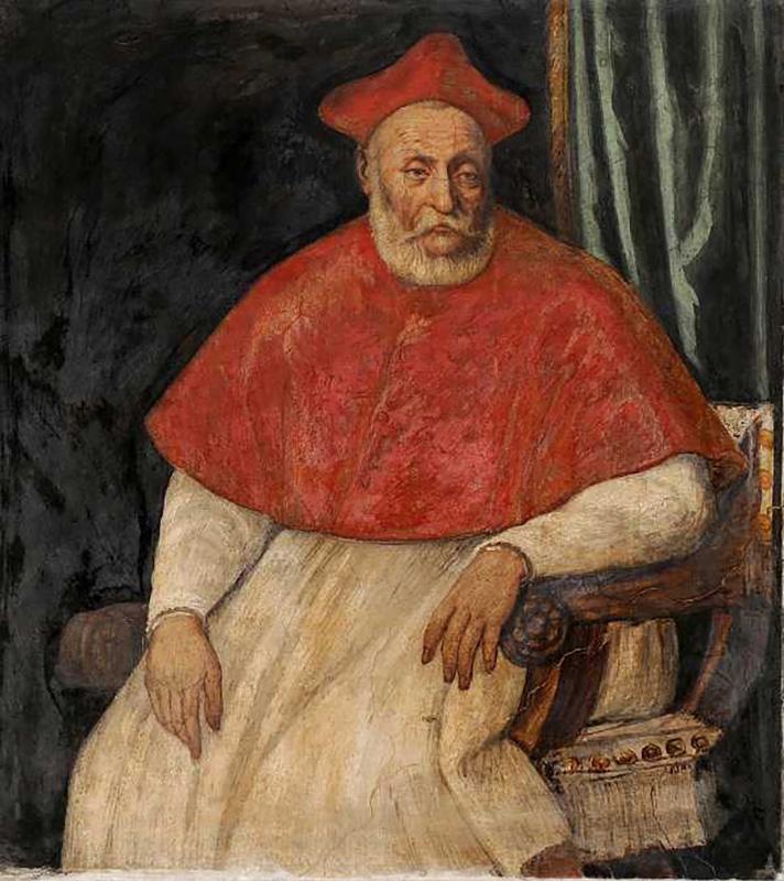 Ritratto del cardinale Francesco Pisani in un dipinto attribuito a Paolo Veronese, conservato presso Villa Pisani Bolognesi Scalabrin a Vescovana, in provincia di Padova
