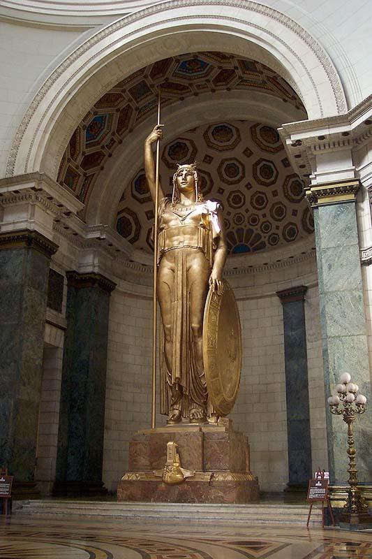 Statue of the Republic  by sculptor Angelo Zanelli for the Capitol de Havana in Cuba
