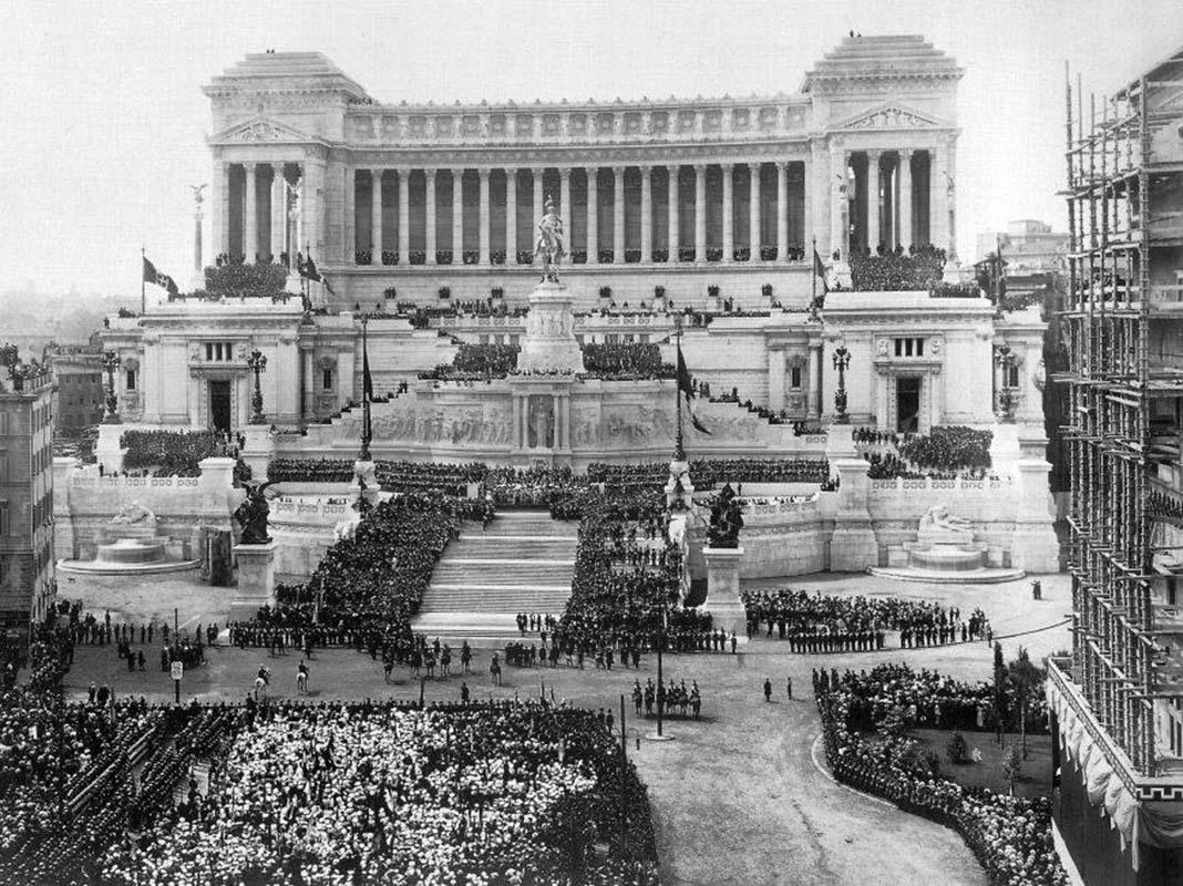 Inauguration of the Monument to Victor Emmanuel II or the Vittoriano, 4 June 1911.

