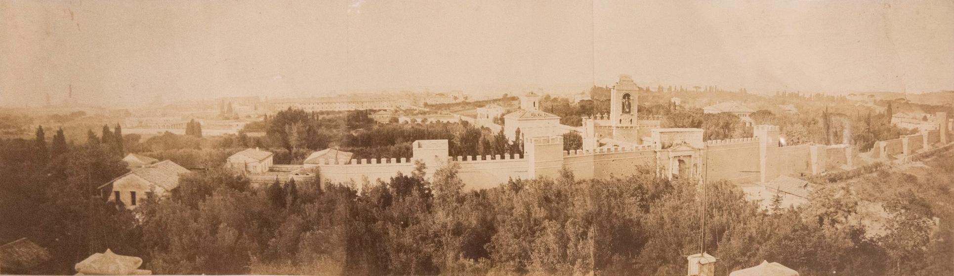 Photograph of the breach of Porta Pia on 20 September 1870 by Ludovico Tuminello