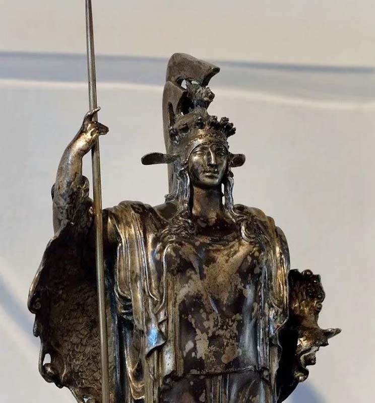 Bronze model of The Goddess Rome  by Angelo Zanelli
