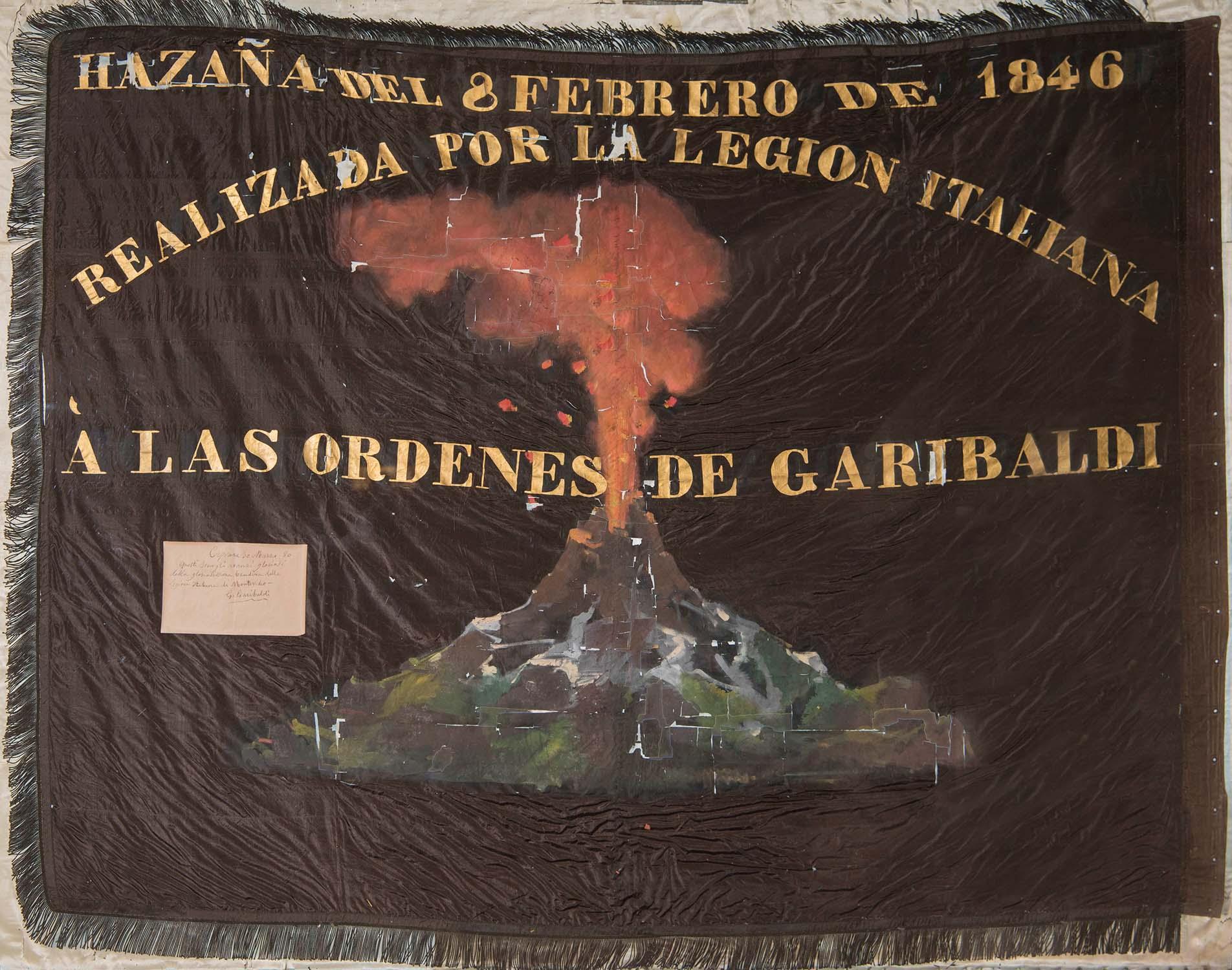Flag of the Italian Legion in Uruguay from 1846