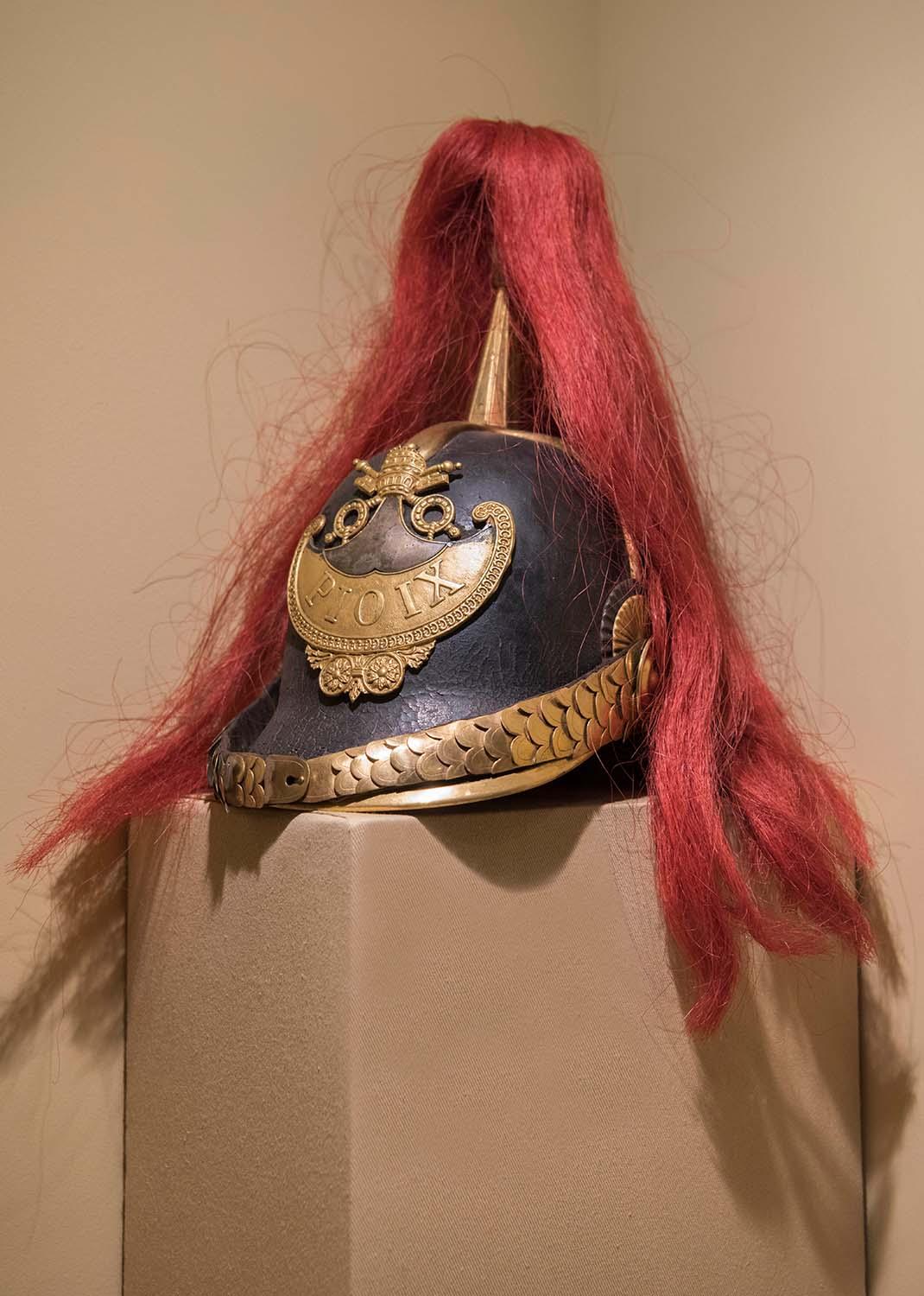 Officer’s helmet of the Civic Guard of Pius IX