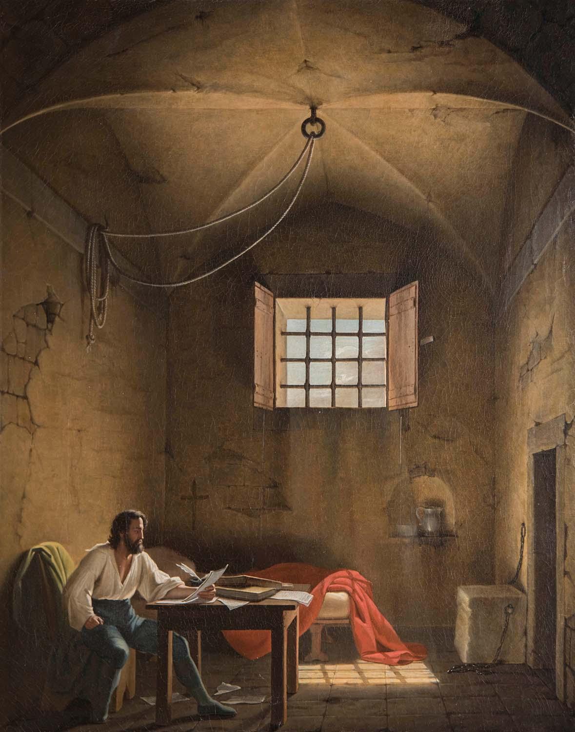Portrait of a scholar-patriot in prison by Vincenzo Niccolini