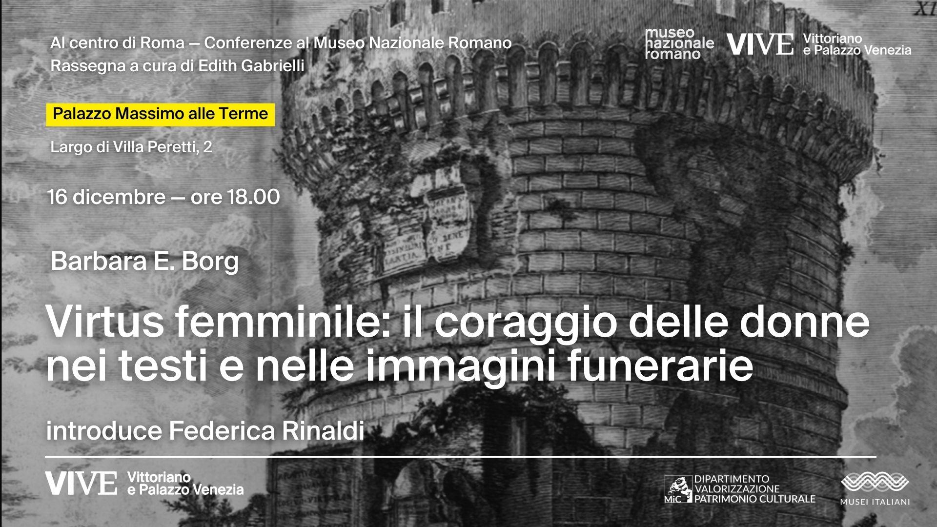 Virtus femminile: il coraggio delle donne nei testi e nelle immagini funerarie 