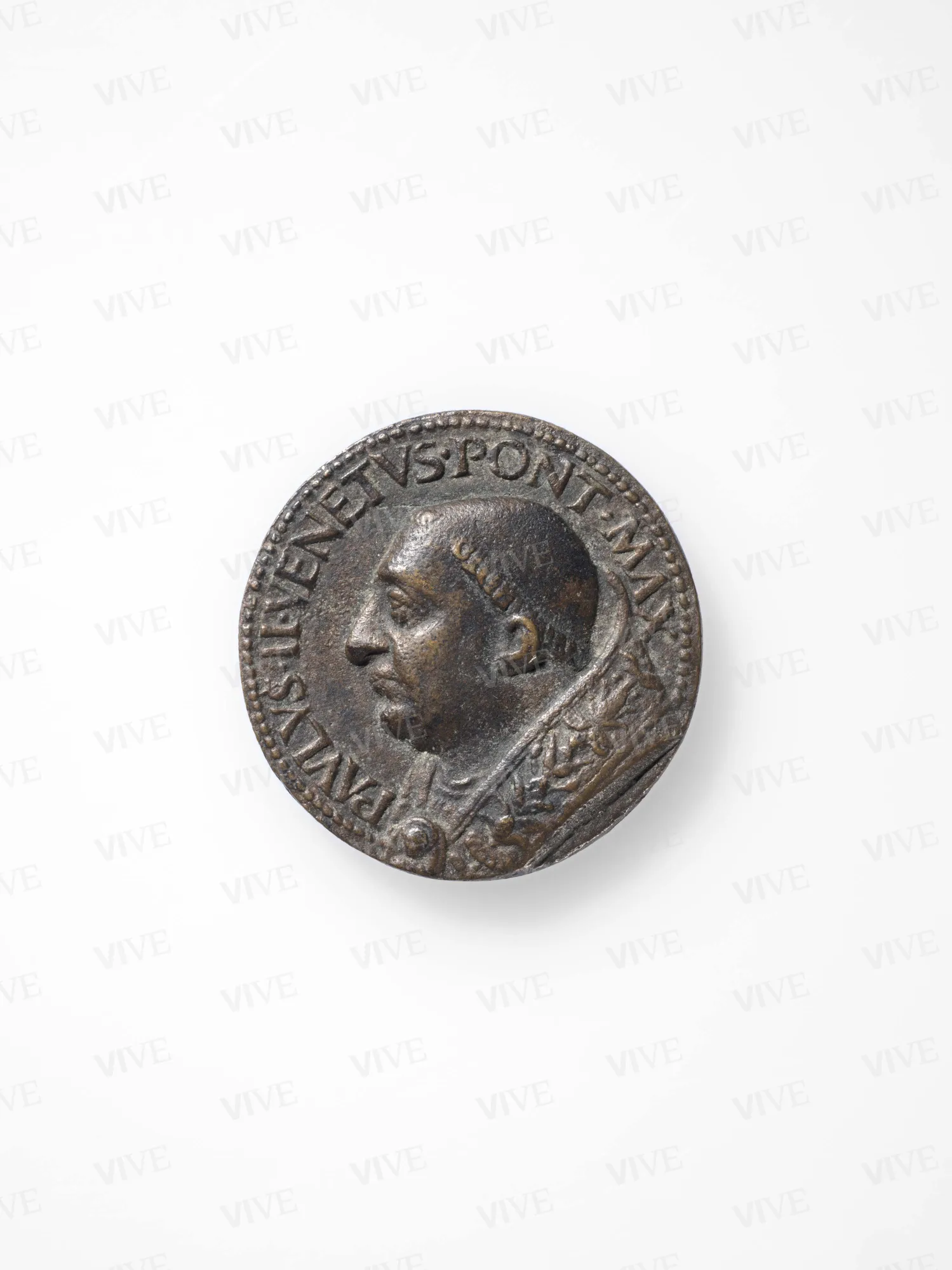 Medal with Pope Paul II / Barbo coat of arms - Antonello Grifo called Della Moneta