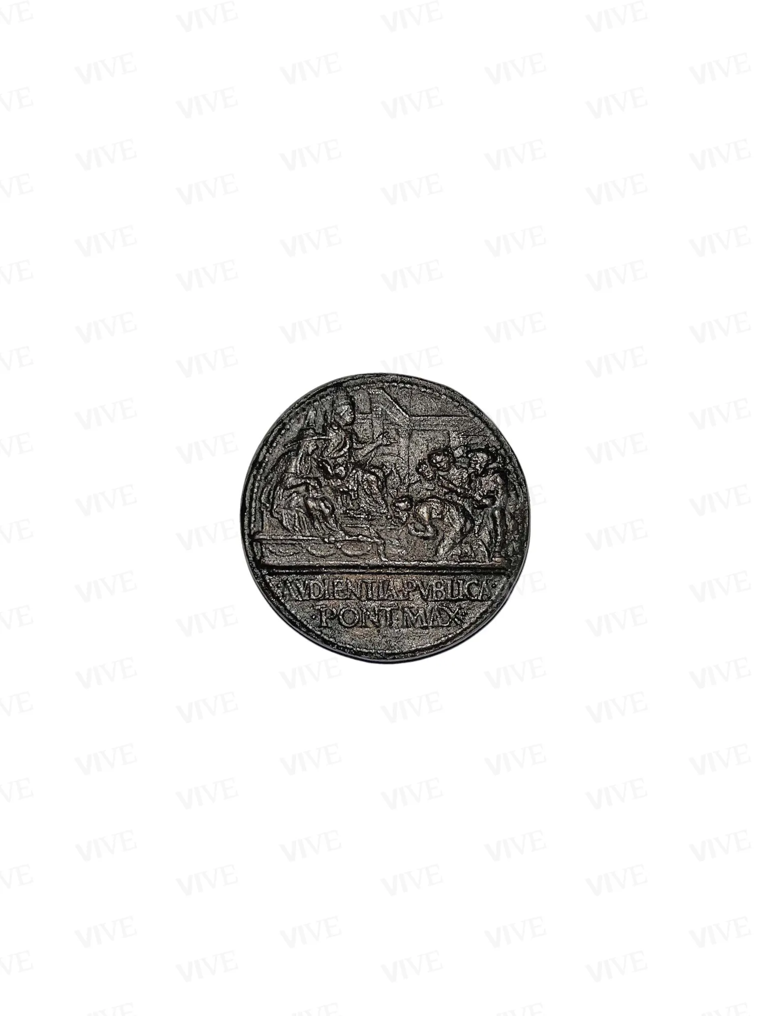 Medaglia con papa Paolo II Barbo/il pontefice riceve i fedeli - Cristoforo di Geremia