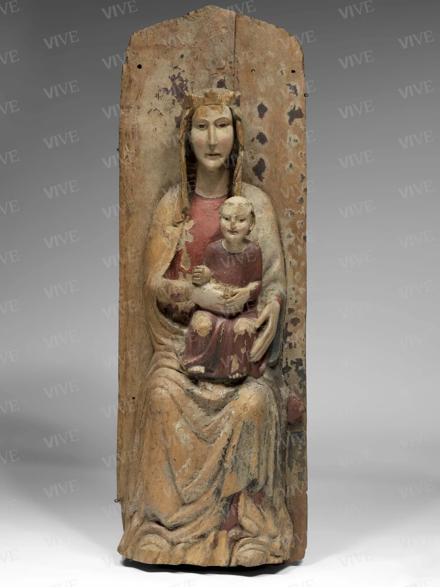 Madonna in trono con il Bambino - Scultore abruzzese