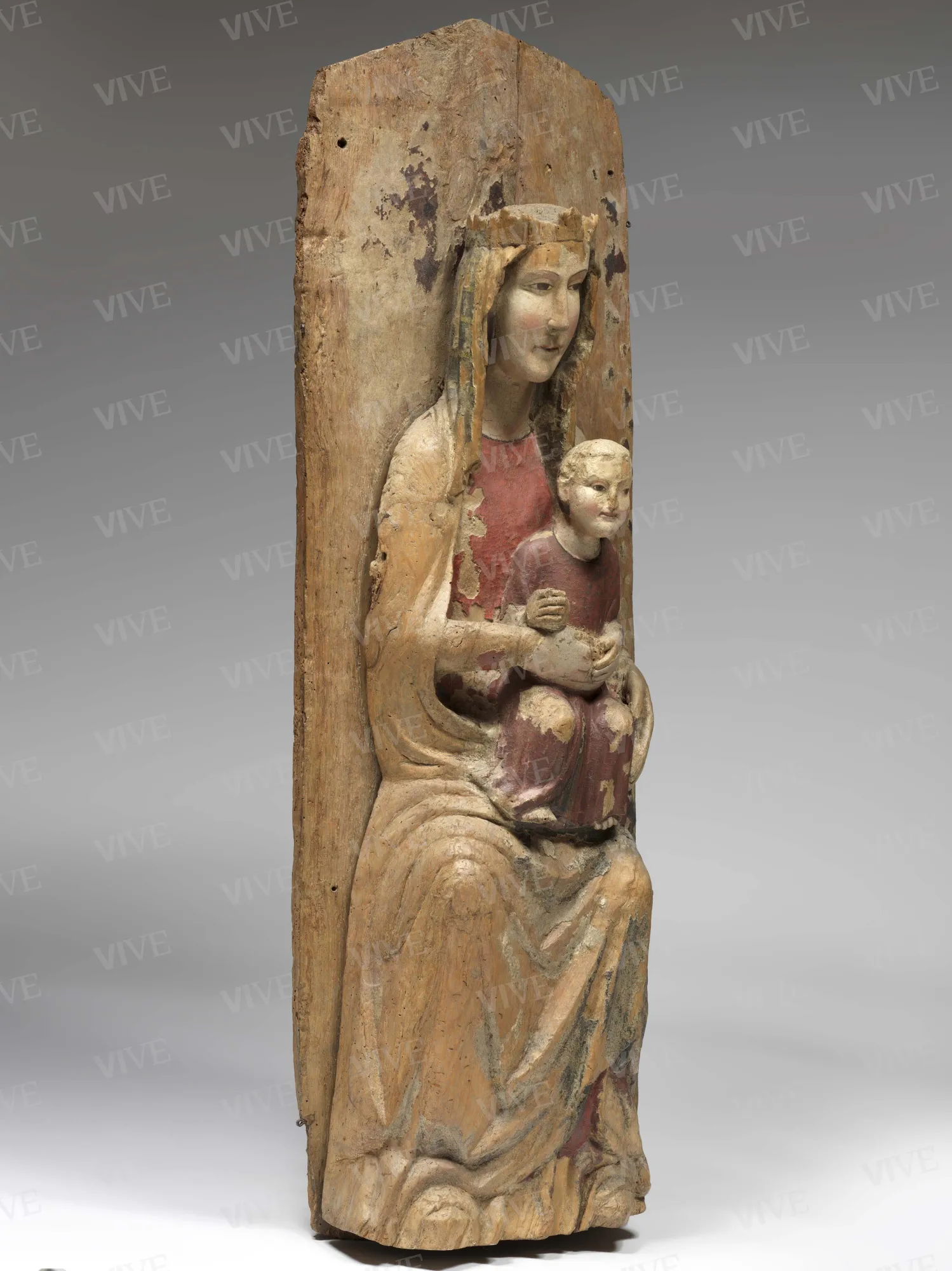 Madonna in trono con il Bambino - Scultore abruzzese