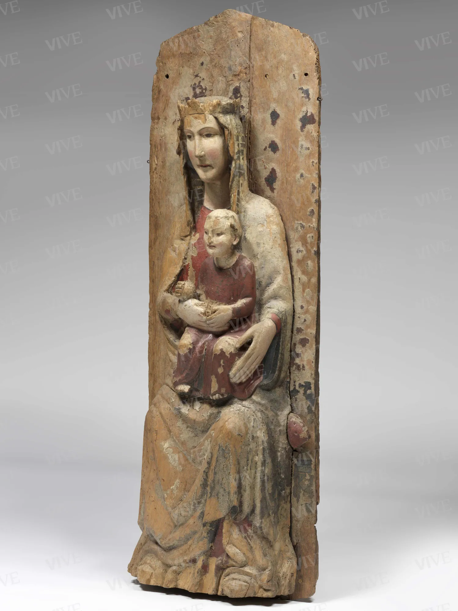 Madonna in trono con il Bambino - Scultore abruzzese