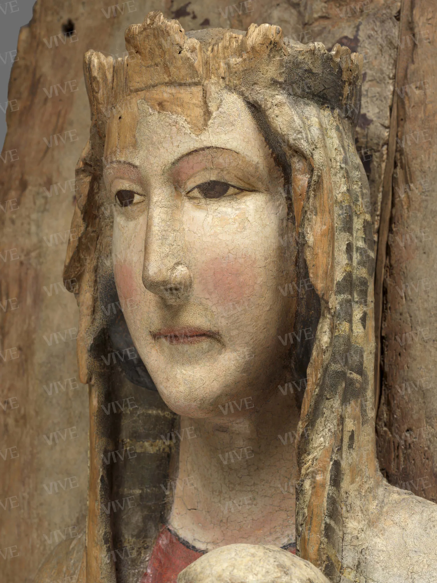 Madonna in trono con il Bambino - Scultore abruzzese