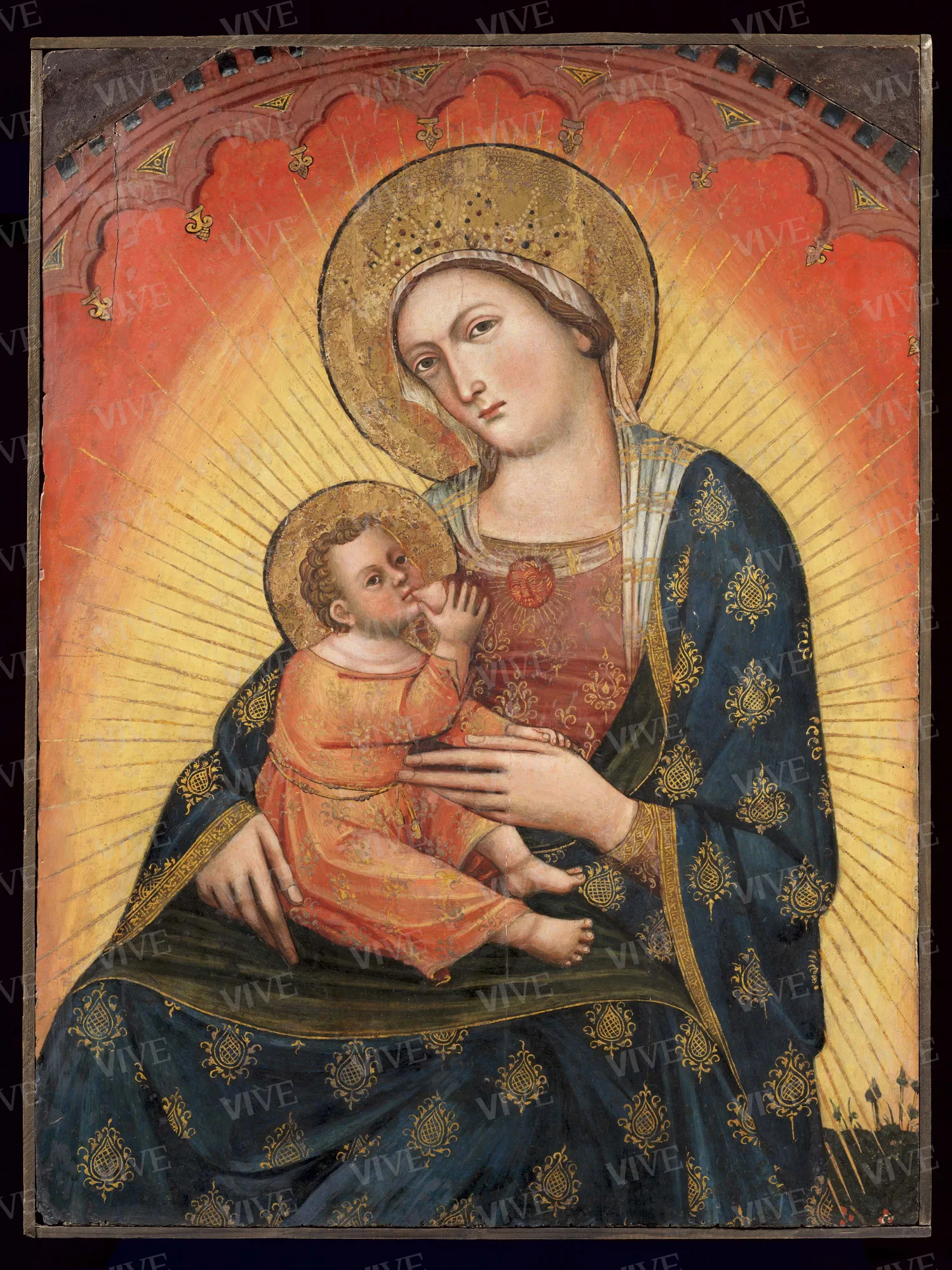 Madonna and Child or Our Lady of Humility - Catarino Veneziano